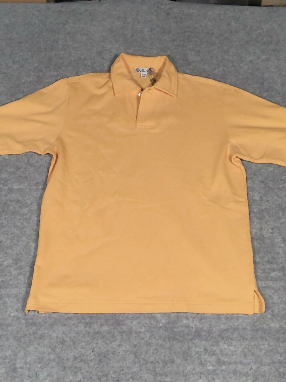 Loro Piana Men’s Medium Orange Cotton Polo Made Italy Quiet Luxury
